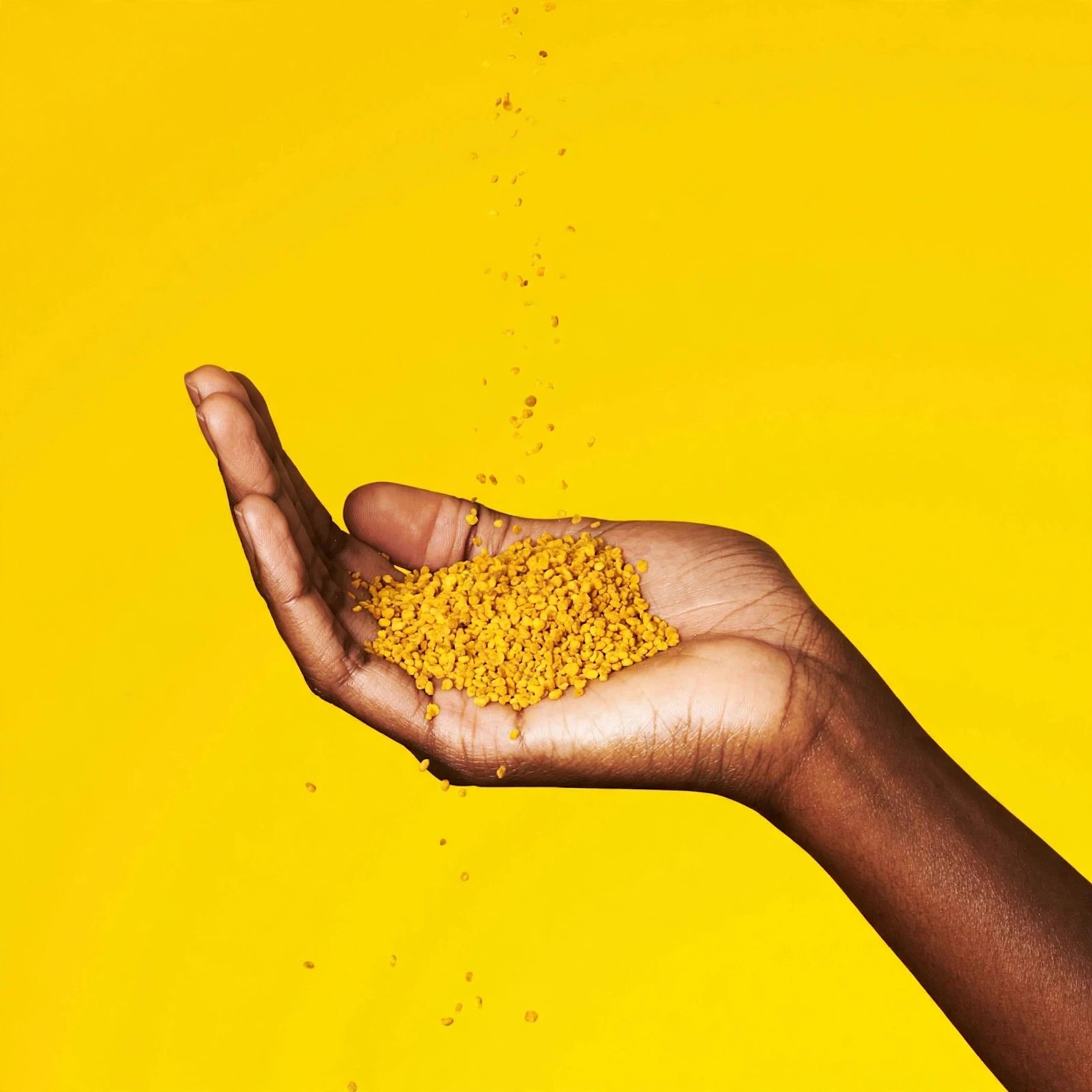 Pollen in an open palm