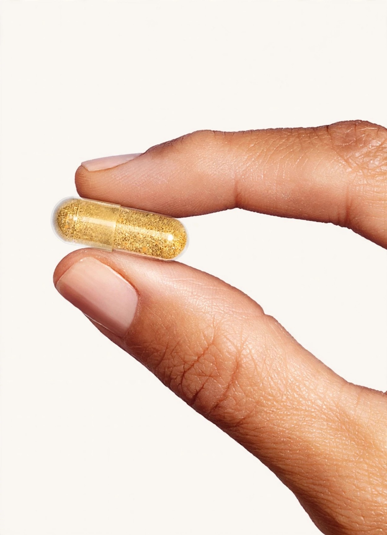 One gold capsule